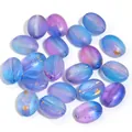 Zweifarbige blau-violette mattierte Acryl-Kaffeebohnenperlen mit Goldsprenkeln für DIY - Goldgesprenkelte Kaffeebohnen - Blau & Lila