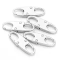 Set mit 5 silbernen abnehmbaren Metall-Reißverschlussschiebern für Taschenreparatur - 5 Stück/Packung (Groß 12x37mm) / Silber