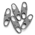Set van 5 metalen afneembare ritsvervangers in gunmetal voor tassen en jassen - Gunmetal