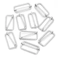 Duurzame zilveren metalen schuifgesp voor tasriemverstelling en DIY-knutselwerkjes - Verstelsluiting / 38.4x16mm (38mm Binnendiameter) / Zilver