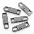 Afneembare metalen ritslipjes in gunmetal finish voor koffers en diverse tassen. - 枪色（小号）