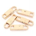 Luxe gouden afneembare metalen ritslip vervanging voor tassen jassen en laarzen - Goud (Klein)