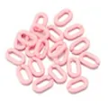 Lichtroze acryl U-vormige schakels voor DIY-kettingen en sieraden maken accessoires - Set van 30 / Mat Roze
