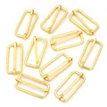 Hebillas metálicas doradas de ajuste para correas de bolsos bricolaje artesanal - Hebilla de Ajuste / 15.5x15mm (15mm Diámetro Interior) / Dorado