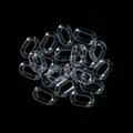 Transparante acryl U-vormige open kettingverbindingen voor DIY-sieradenaccessoires - Set van 30 / Helder Wit