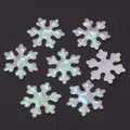 Parches de copos de nieve blancos iridiscentes para decoraciones de Navidad DIY craft - Pieza de Copo de Nieve Blanco Aurora