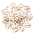 Acryl U-vormige kettingstangen met bruin marmerpatroon voor DIY sieraden accessoires - Imitatie schelp