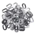 Grijze marmeren acryl U-vormige open schakels voor het maken van DIY sieraden accessoires - Tweekleurig Grijs en Wit