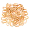 Hoogwaardige licht amberkleurige acryl open kettingstuks voor DIY sieraden maken - Tweekleurig Licht Koffie