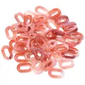 Roze gemarmerde acryl U-vormige kettingclips voor DIY kettingen en telefoonaccessoires - Gradiënt Lichtrood