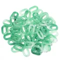 Groene gemarmerde acryl U-vormige open schakels voor DIY sieraden en hobby accessoires - Tweekleurig Transparant Groen