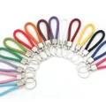 Lot de cordons en cuir tressé colorés pour clés clés USB et sangles anti-perte de téléphone - 10 Pièces/Paquet (Longueur env. 11.5cm) / Couleurs Mélangées Aléatoires