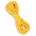 Corde en polyester tressé jaune vif de haute qualité pour le bricolage et accessoires de mode - Diamètre environ 2mm / Uni Jaune