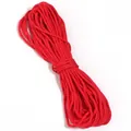 Corde de parachute en polyester rouge vif pour le tressage DIY et les vêtements - Diamètre environ 2mm / Rouge Uni