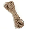 Cordon paracorde marron solide avec noyau en polyester pour le tissage et accessoires - Diamètre environ 2mm / Café Uni
