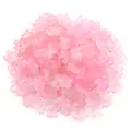 Frosted pink cherry blossom beads with gold foil for DIY jewelry making - 200 Pieces/Pack (11mm) / Pink Translucent Gold Foil