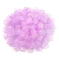 Frosted purple 3D five-petal flower bead caps with gold accents for DIY jewelry - 200 Pieces/Pack (11mm) / Purple Translucent Gold Foil
