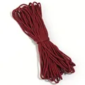 Corde de paracorde en polyester tressé bordeaux pour bijoux DIY et accessoires de mode. - Diamètre environ 2mm / Rouge Vin Uni