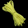 Paracord amarillo brillante con núcleo de poliéster para tejido artesanal y ropa - Diámetro 5mm, 5 Yardas/Paquete / Amarillo