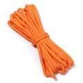 Paracord de poliéster naranja brillante para tejido DIY y manualidades de prendas de vestir - Diámetro 5mm, 5 Yardas/Paquete / Naranja