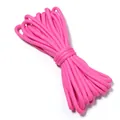 Paracord rosa intenso de alta calidad con núcleo de poliéster para tejido DIY y accesorios - Diámetro 5mm, 5 Yardas/Paquete / Rosa oscuro