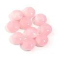 Cuentas acrílicas translúcidas de mármol rosa para creación de joyas y artesanías DIY - Juego de 10 Piezas / Rosa