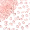 Perline di cristallo rosa sfaccettato a forma di goccia per la creazione di gioielli DIY - Forma a goccia sfaccettata / 50 Pezzi/Confezione (8x12mm) / Rosa