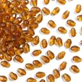 Perle di cristallo ambra a forma di goccia sfaccettate per accessori gioielli fai da te - Forma a goccia sfaccettata / 50 Pezzi/Confezione (8x12mm) / Marrone