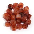 Cuentas de barril de acrílico ámbar para accesorios de joyería artesanal DIY. - Cilíndrico / Paquete de 30 / Color Ágata