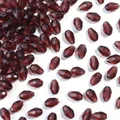 Perline di vetro a goccia sfaccettata rosso scuro per la creazione di gioielli fai da te - 50 Pezzi/Confezione (8x12mm) / Viola Medio Forma Goccia Sfaccettata