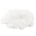 Cuentas de acrílico lisas e irregulares blancas con agujeros preperforados - 40 Piezas / Cuentas irregulares blancas
