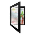 Black magnetic kids art frame for storing and displaying children's drawings - Black / A3 Size (29.7*42cm)