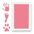 Kit di impronte mani e piedi senza inchiostro rosa per neonati e impronte di animali - Medio (10.8x15.4cm) / Rosa
