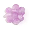 Lavender cat's eye acrylic large hole loose beads for DIY jewelry and phone chain making - Purple Cat Eye / Outer Size Approx 8x14mm, Hole Diameter Approx 5mm