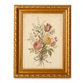 Elegant European vintage gold picture frame with an ornate embossed floral painting - Classical Gold / 6 Inch (10.2x15.2cm)