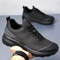 Scarpe da trekking nere leggere da uomo con suola antiscivolo e rete traspirante - 38 / Stile 3309 (3309) / Nero