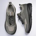 Scarpe da trekking uomo verde oliva con suola antiscivolo e tomaia traspirante - 38 / Stile Mesh (31171) / Verde