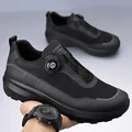 Scarpe da trekking nere da uomo con sistema di allacciatura a disco, leggere e antiscivolo. - 38 / Stile 8527 (8527) / Nero