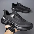 Scarpa da trail running nera da uomo con chiusura a rotella e suola antiscivolo - 38 / Nero