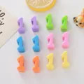 Close-up detail of colorful 6mm large hole acrylic number one beads for DIY handmade jewelry - Number 1 / 6mm / Random Mixed Colors