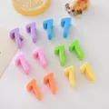 Macro detail of colorful 6mm acrylic number one beads for DIY jewelry and crafts - Number 7 / 6mm / Multicolor Mixed