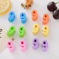 Macro view of various colorful 6mm acrylic number beads for handmade jewelry accessories - Number 9 / 6mm / Random Mixed Colors