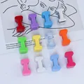A collection of colorful 6mm acrylic I-shaped letter beads for DIY jewelry and phone charms - Letter I / 6mm Aperture / Purple