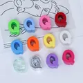 Vibrant multi-colored 6mm acrylic letter Q beads for DIY jewelry and phone charms - Letter Q / 6mm Aperture / Purple