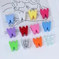 Colorful acrylic W-shaped letter beads for DIY keychains and phone charms macro view. - Letter W / 6mm Aperture / Purple