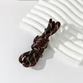 Detail of a 5mm brown and white braided cord for DIY bag and phone straps. - 100 Meters / Coffee