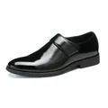 Klassische schwarze glänzende Herren-Anzugschuhe für Business, Büro und Hochzeiten - 38 / 3625 Stil / Schwarz