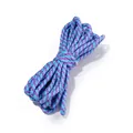 Detailed macro view of dual-color blue and purple twisted braided cotton rope for DIY - 5 Meters / Blue Purple