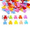 Détails des boutons en plastique colorés en forme d'ours avec mesures - Style Grand Ours / Ensemble de 20 Pièces