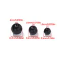 Spécifications détaillées des perles en bois de santal noir avec mesures de trou et diamètre - Environ 6-6,5 mm / 50 Pièces/Paquet / Noir